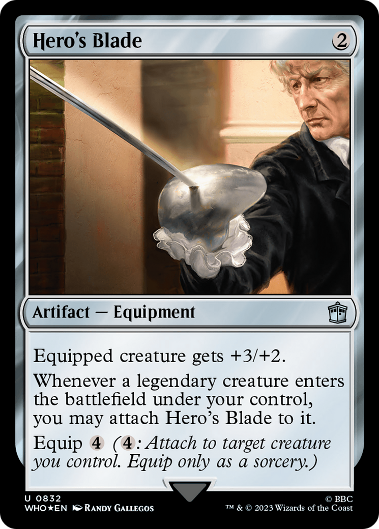 Hero's Blade (Surge Foil) [Doctor Who] | Grognard Games