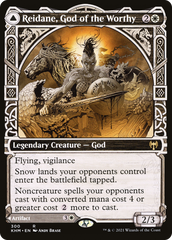 Reidane, God of the Worthy // Valkmira, Protector's Shield (Showcase) [Kaldheim] | Grognard Games