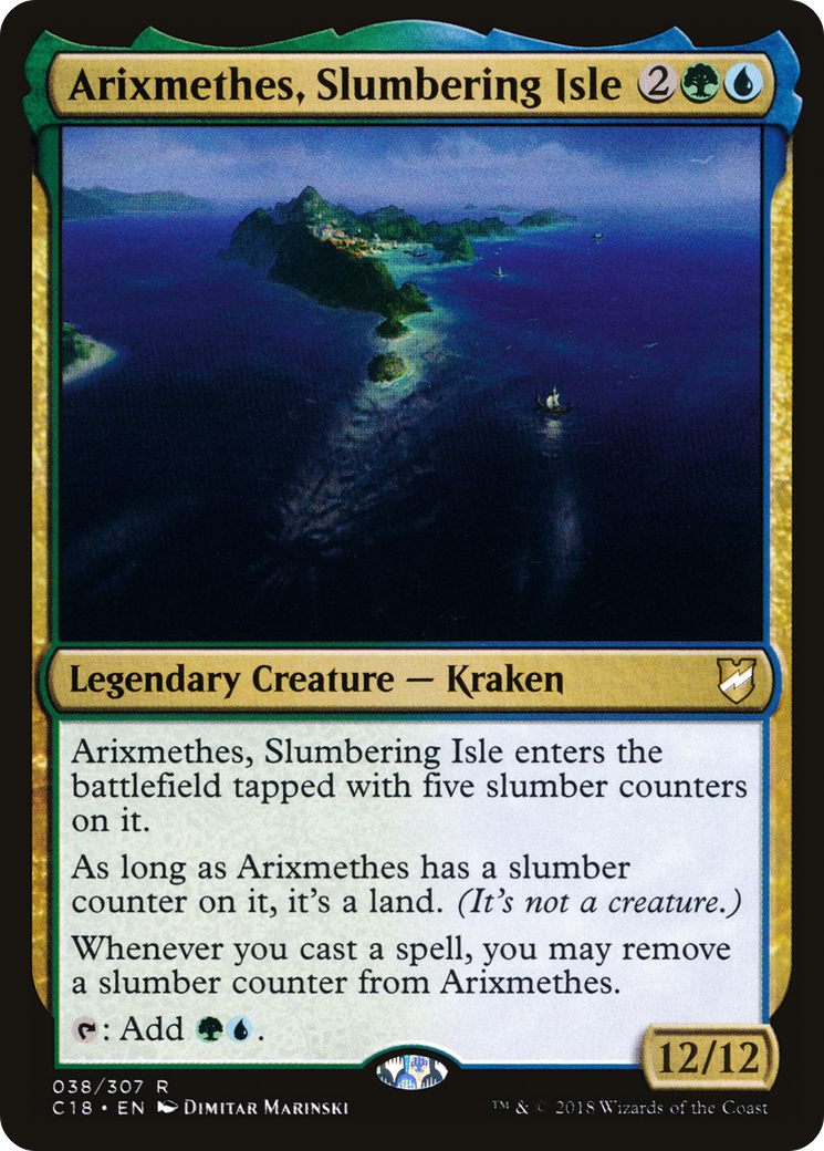 Arixmethes, Slumbering Isle [Commander 2018] | Grognard Games