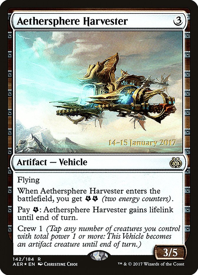 Aethersphere Harvester [Aether Revolt Prerelease Promos] | Grognard Games