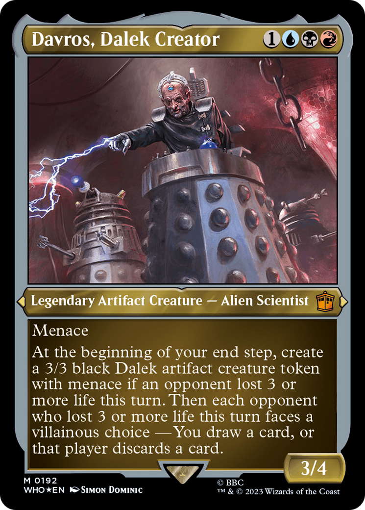 Davros, Dalek Creator (Display Commander) - Thick Stock [Doctor Who] | Grognard Games