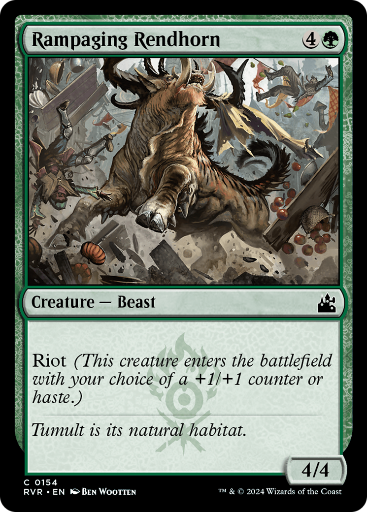 Rampaging Rendhorn [Ravnica Remastered] | Grognard Games