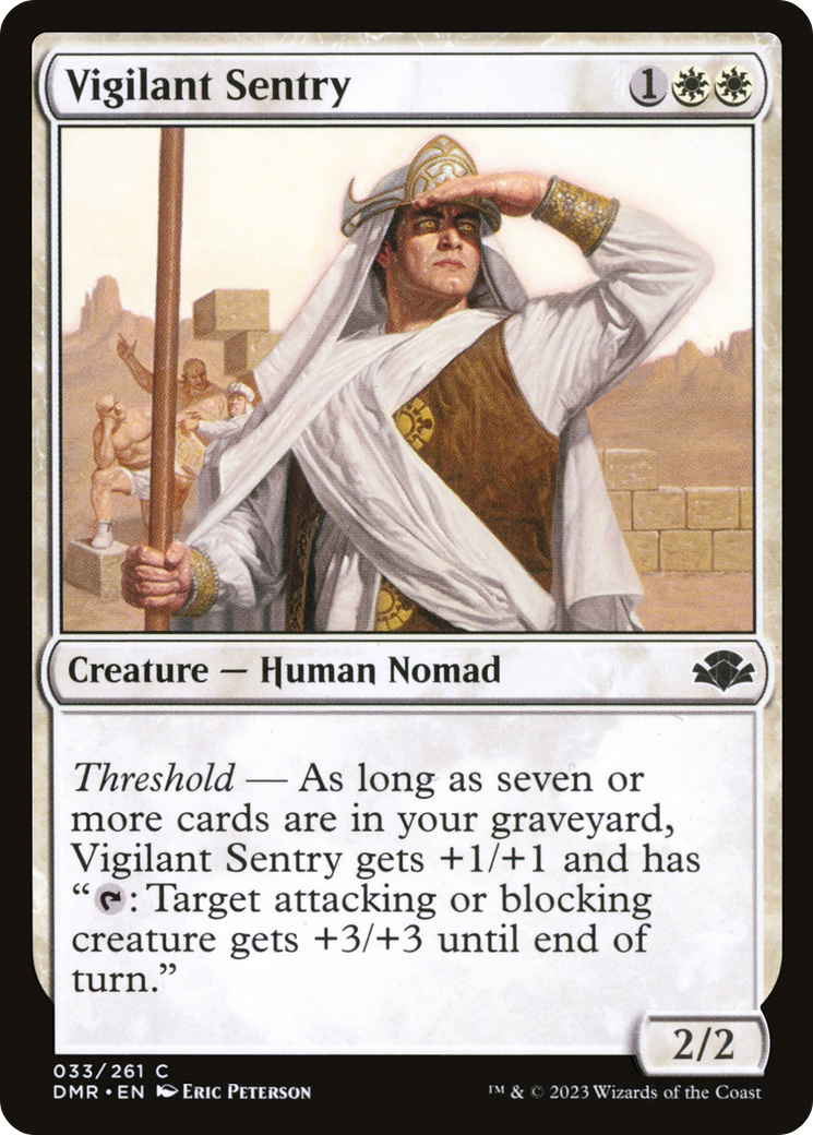 Vigilant Sentry [Dominaria Remastered] | Grognard Games