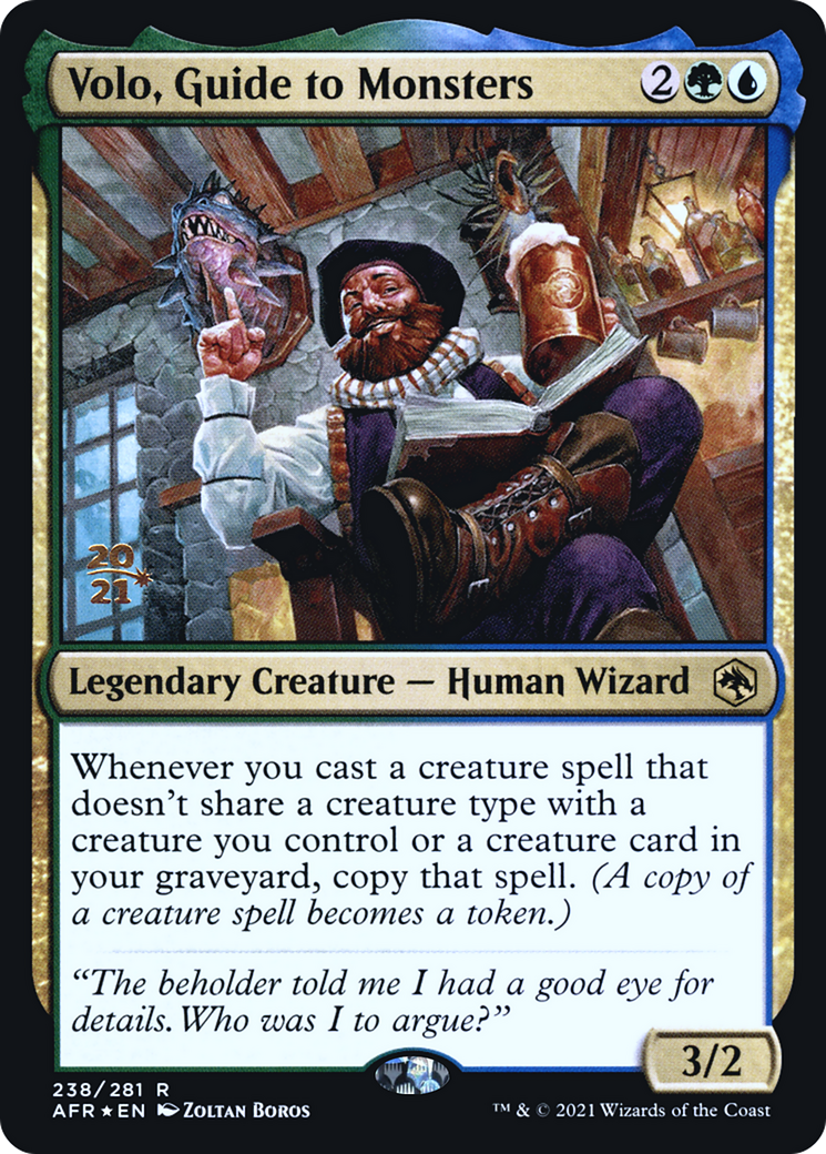 Volo, Guide to Monsters [Dungeons & Dragons: Adventures in the Forgotten Realms Prerelease Promos] | Grognard Games