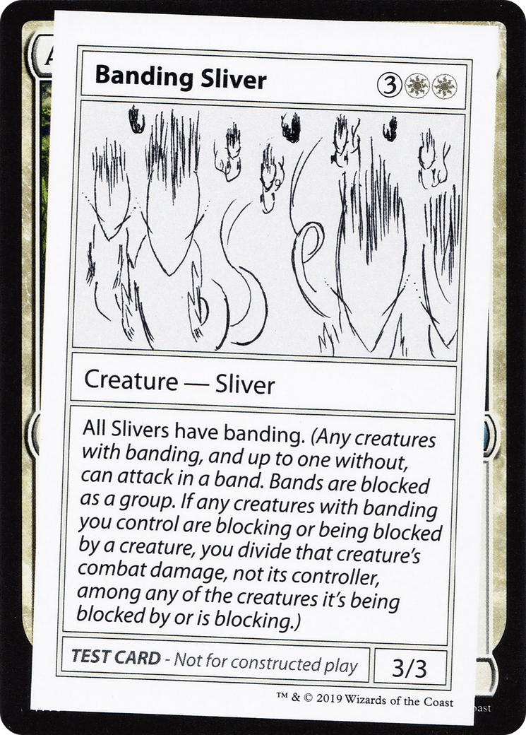 Banding Sliver (2021 Edition) [Mystery Booster Playtest Cards] | Grognard Games