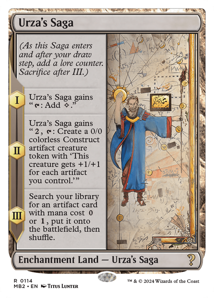 Urza's Saga (White Border) [Mystery Booster 2] | Grognard Games