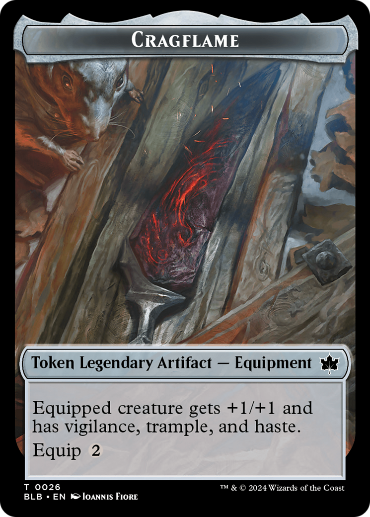 Cragflame (BLB-026) - Bloomburrow Tokens | Grognard Games