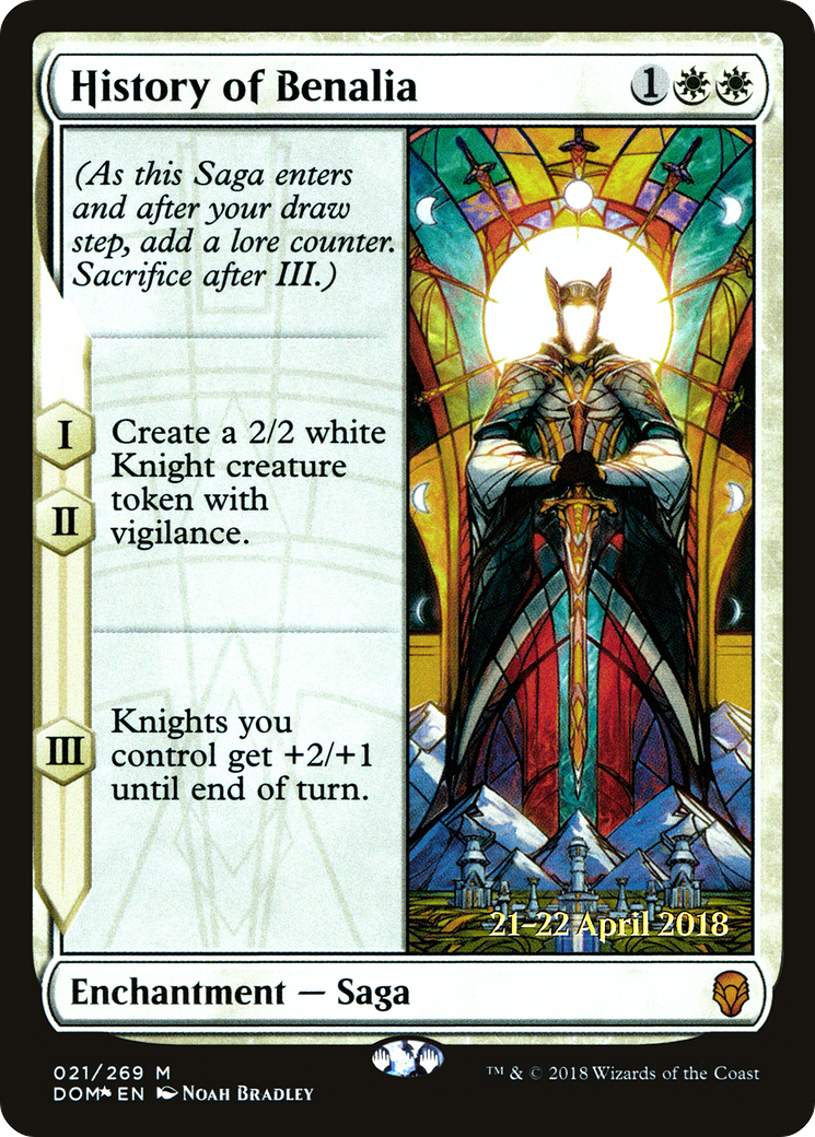 History of Benalia  [Dominaria Prerelease Promos] | Grognard Games
