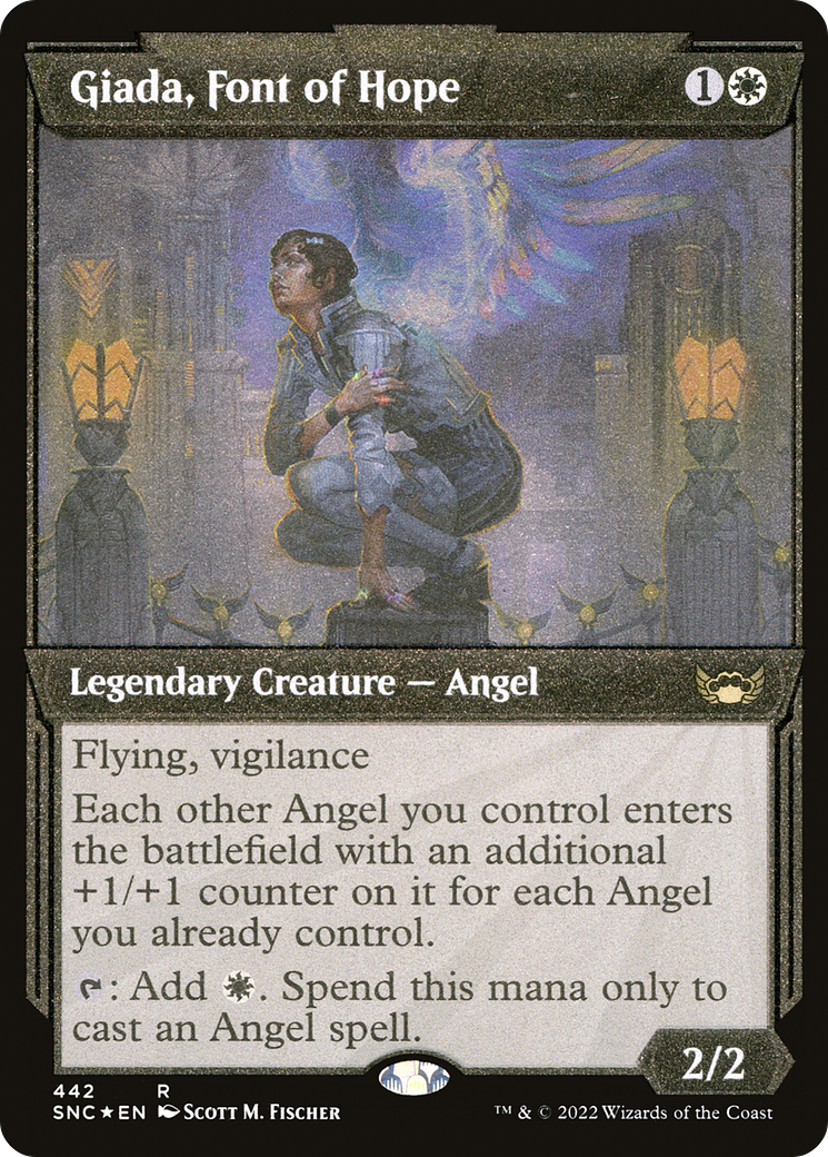 Giada, Font of Hope (Showcase Art Deco Foil Etched) [Streets of New Capenna] | Grognard Games