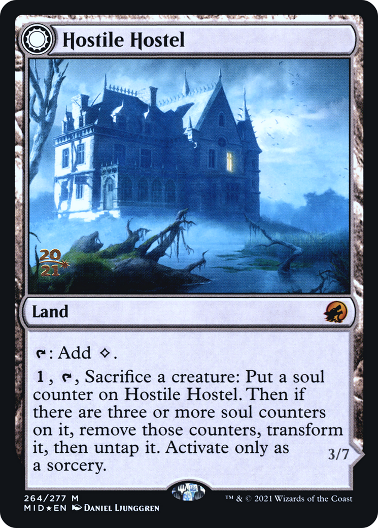 Hostile Hostel // Creeping Inn [Innistrad: Midnight Hunt Prerelease Promos] | Grognard Games