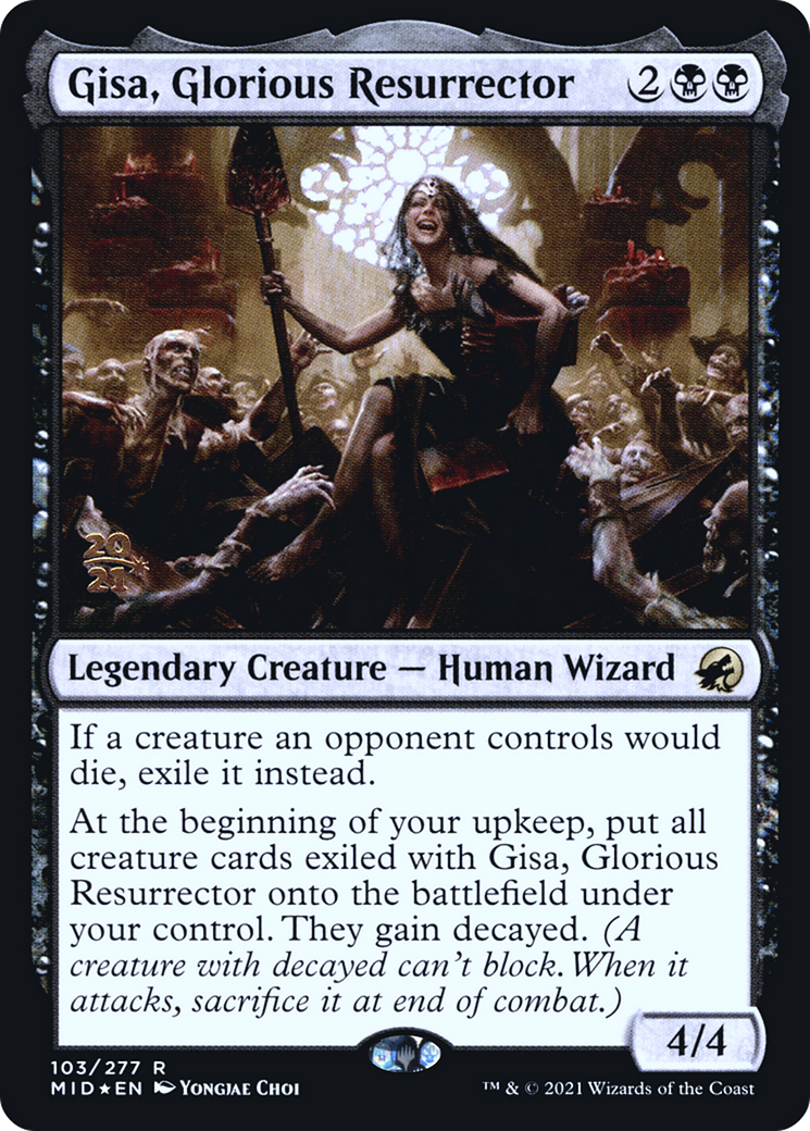 Gisa, Glorious Resurrector [Innistrad: Midnight Hunt Prerelease Promos] | Grognard Games