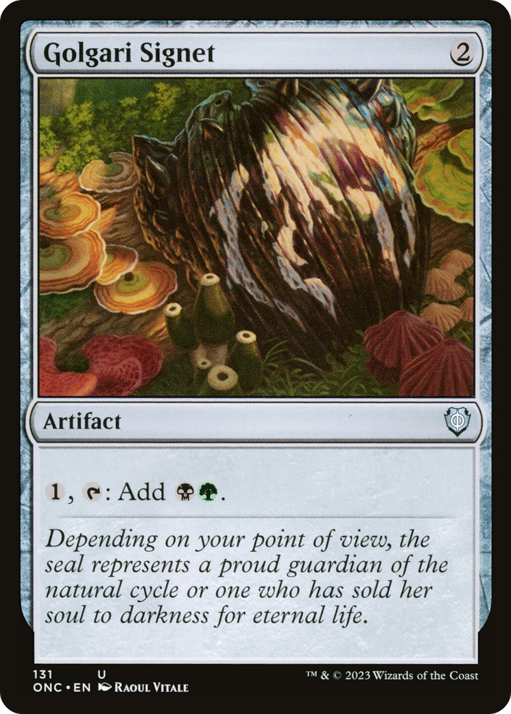 Golgari Signet [Phyrexia: All Will Be One Commander] | Grognard Games