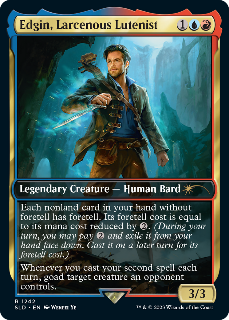 Edgin, Larcenous Lutenist [Secret Lair Drop Series] | Grognard Games