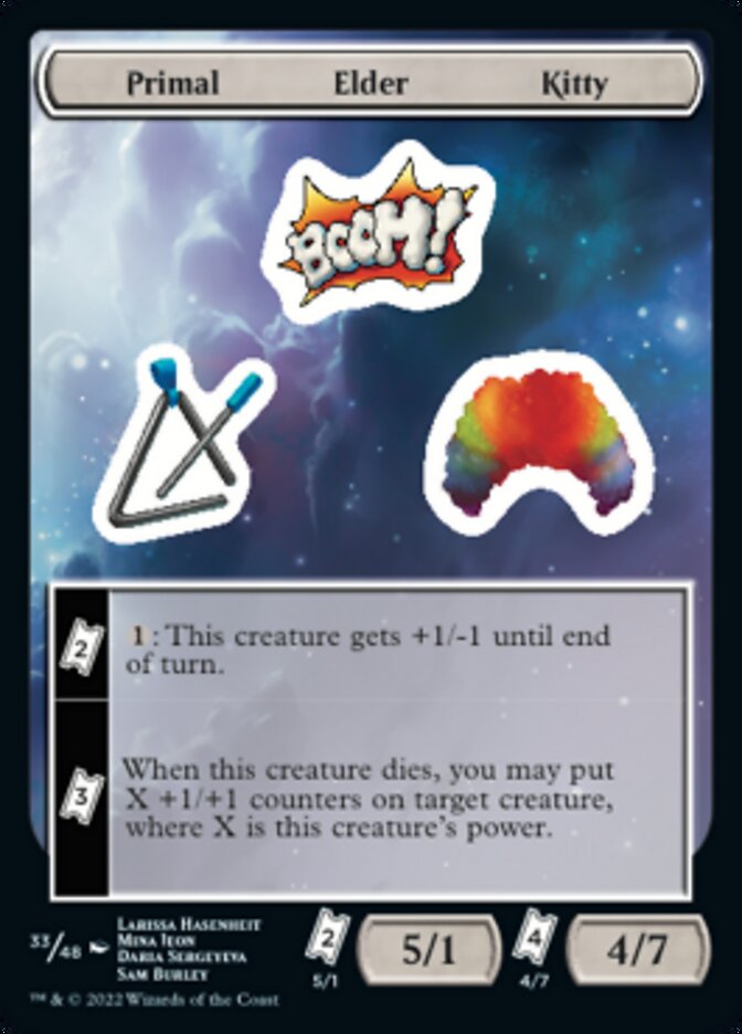 Primal Elder Kitty [Unfinity Stickers] | Grognard Games