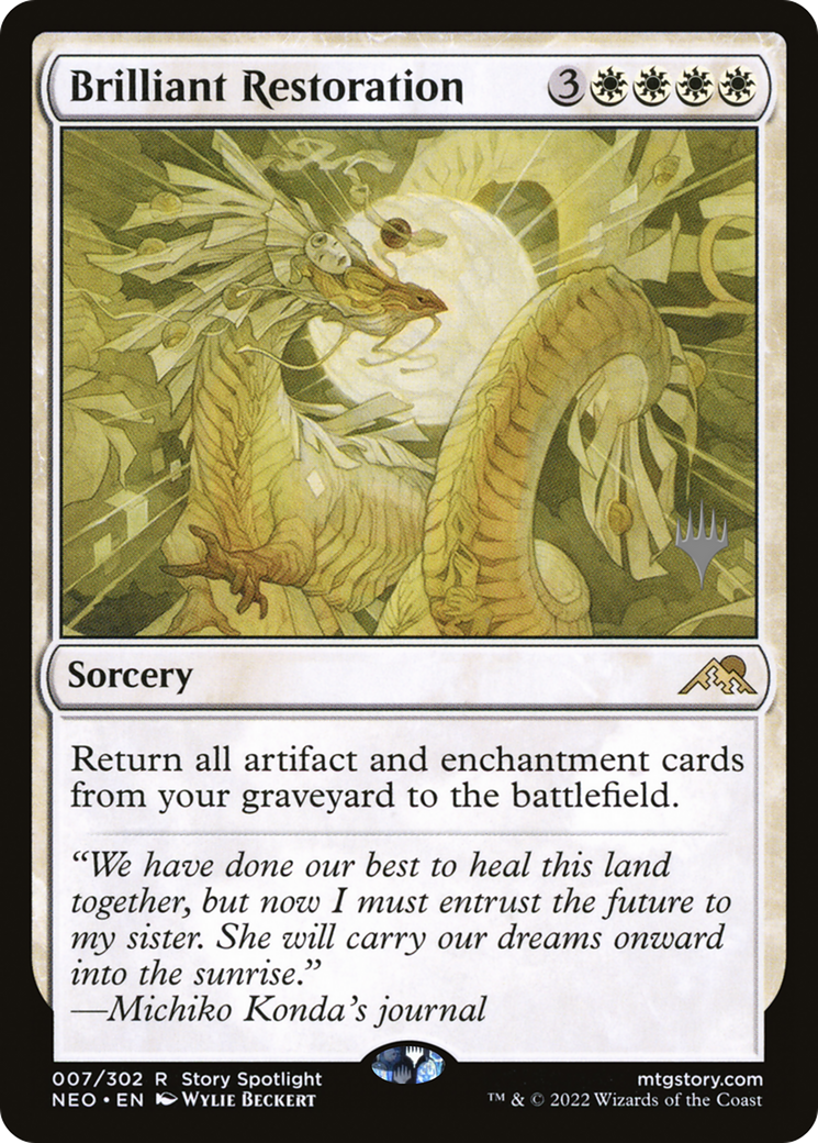 Brilliant Restoration (Promo Pack) [Kamigawa: Neon Dynasty Promos] | Grognard Games