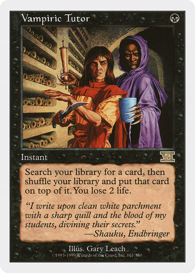 Vampiric Tutor [Classic Sixth Edition] | Grognard Games
