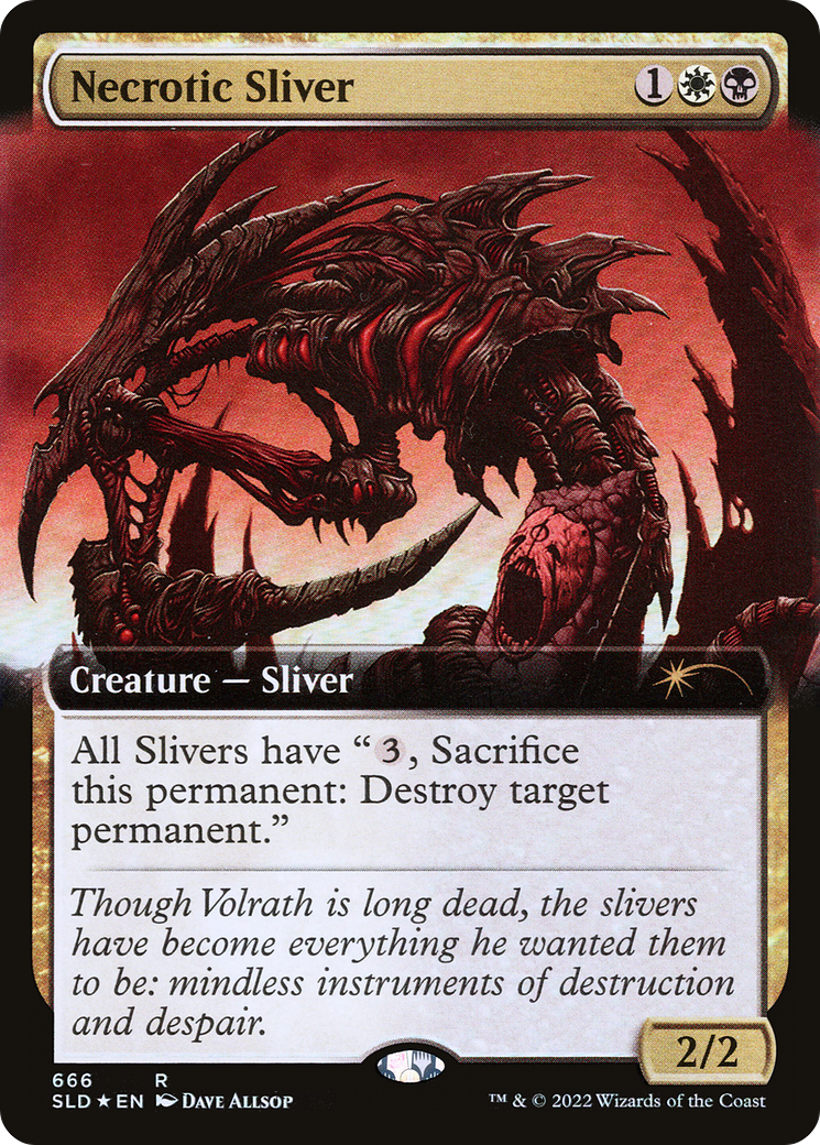 Necrotic Sliver (Extended Art) [Secret Lair Drop Promos] | Grognard Games