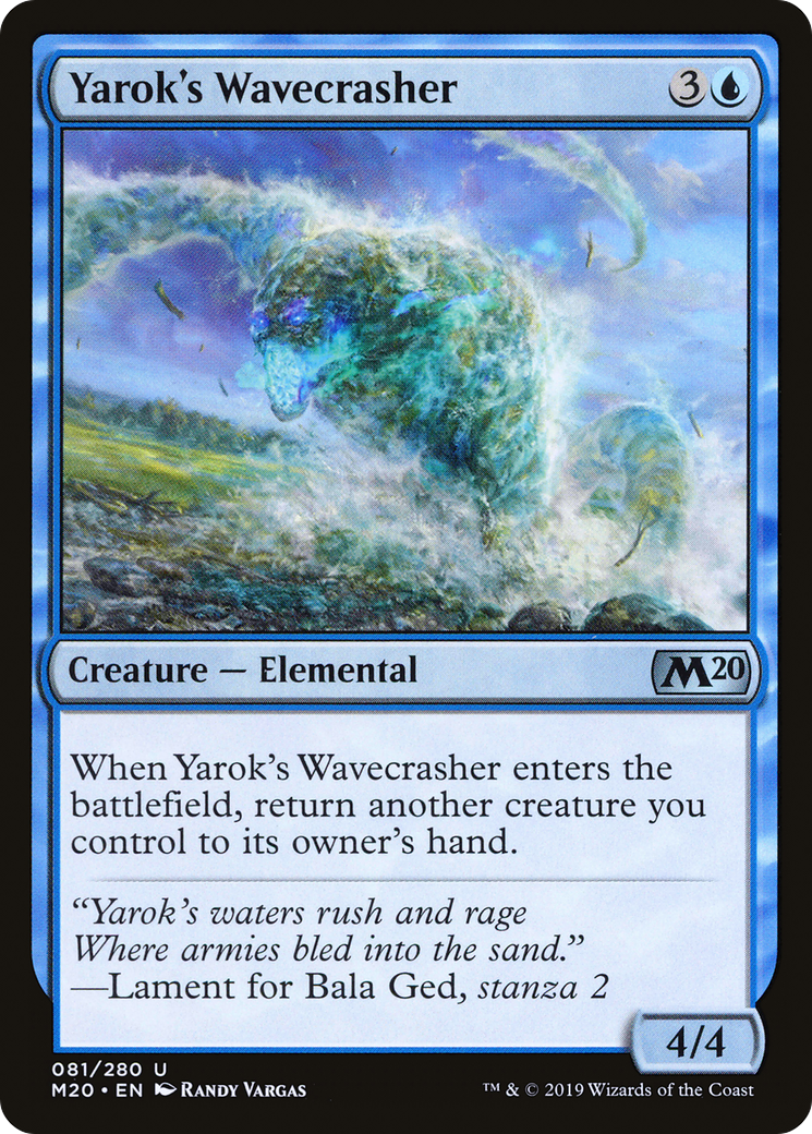 Yarok's Wavecrasher [Core Set 2020] | Grognard Games