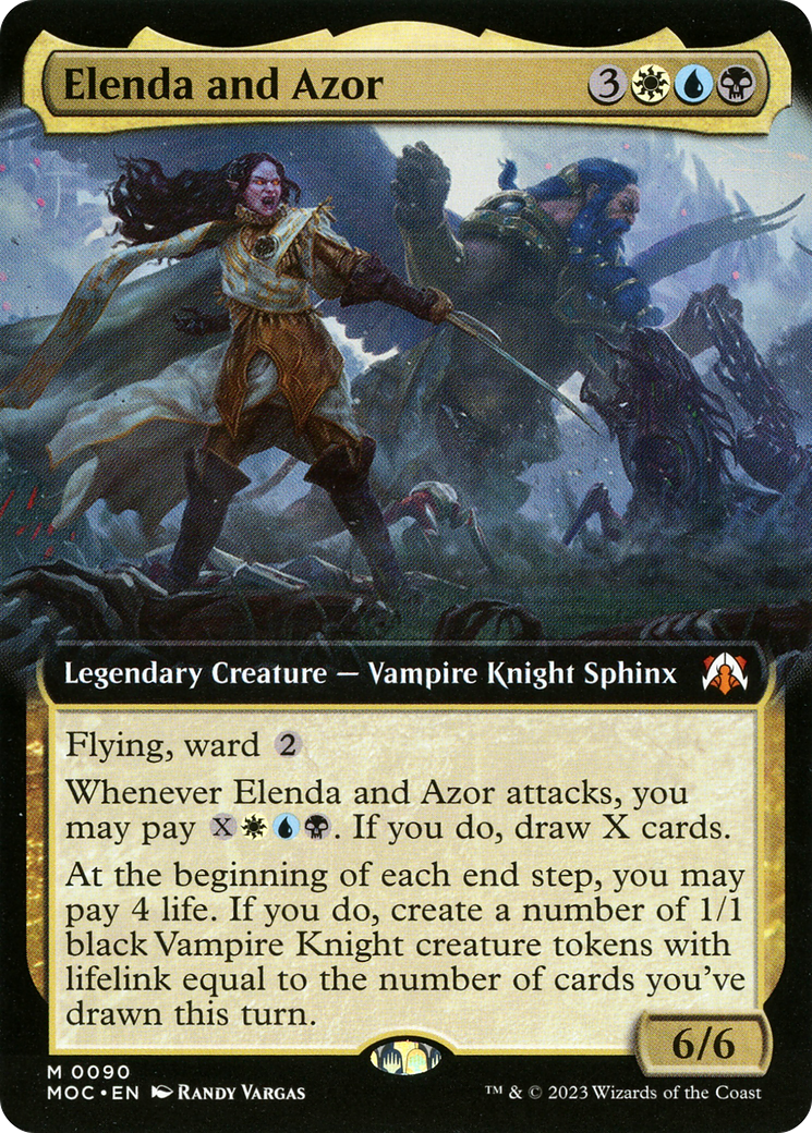 Elenda and Azor (Extended Art) [March of the Machine Commander] | Grognard Games