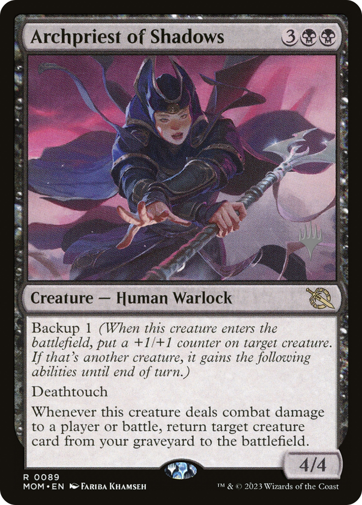 Archpriest of Shadows (Promo Pack) [March of the Machine Promos] | Grognard Games