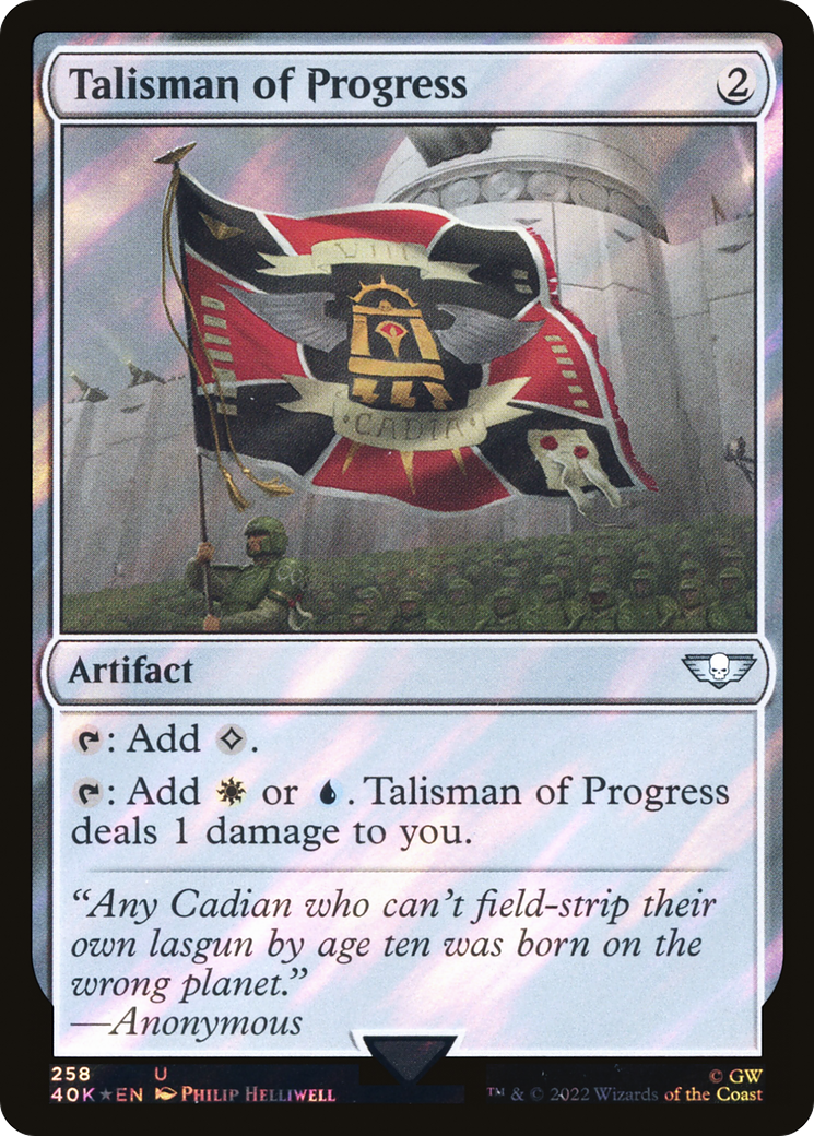 Talisman of Progress (Surge Foil) [Universes Beyond: Warhammer 40,000] | Grognard Games