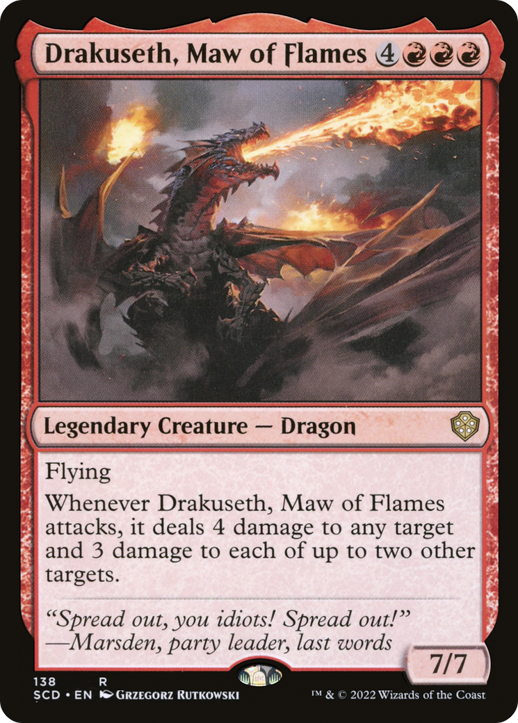 Drakuseth, Maw of Flames [Starter Commander Decks] | Grognard Games