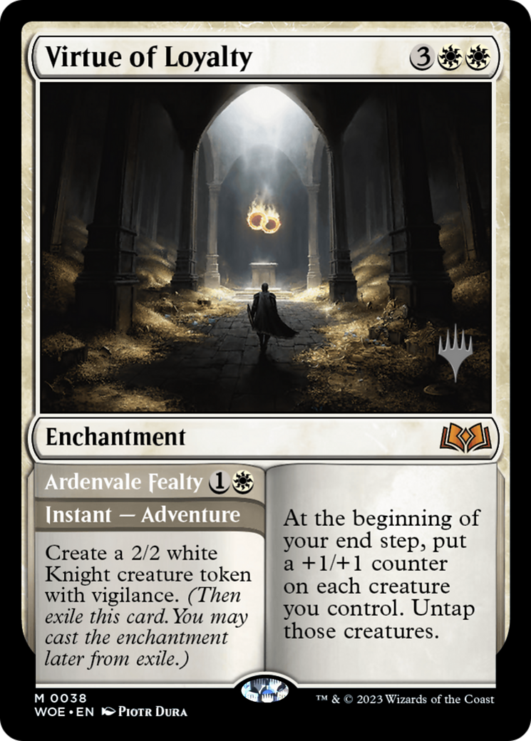 Virtue of Loyalty // Ardenvale Fealty (Promo Pack) [Wilds of Eldraine Promos] | Grognard Games