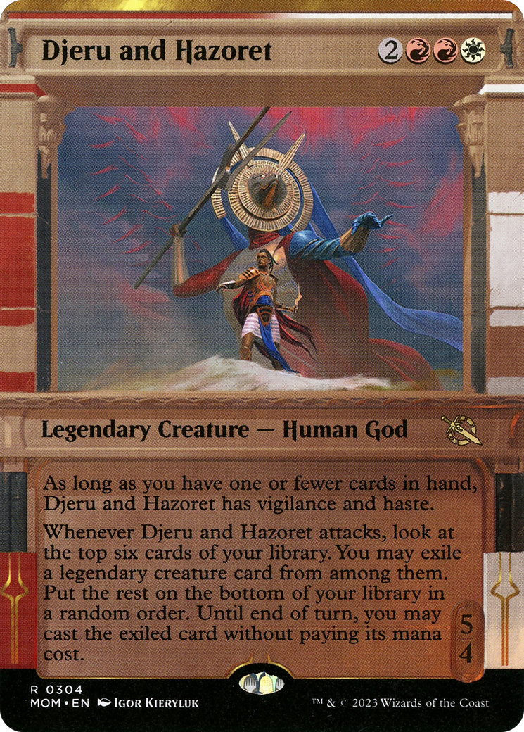Djeru and Hazoret (Showcase Planar Booster Fun) [March of the Machine] | Grognard Games
