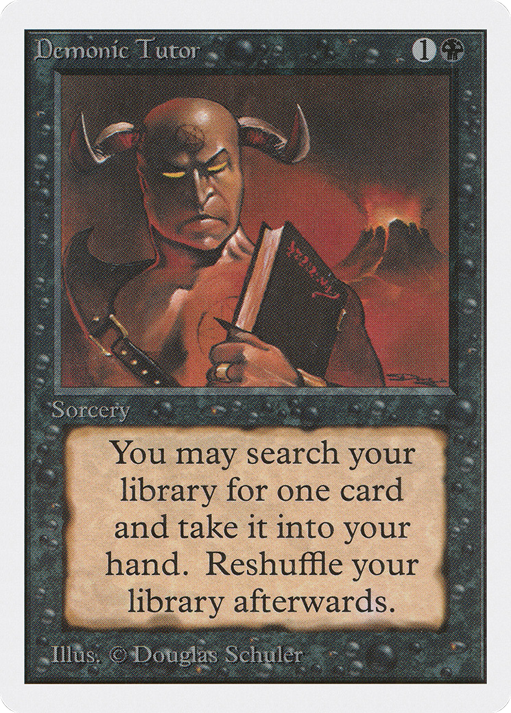 Demonic Tutor [Unlimited Edition] | Grognard Games