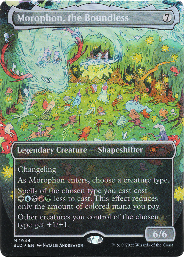 Morophon, the Boundless (Display Commander) - Thick Stock (Double Rainbow Foil) [Secret Lair Drop Series] | Grognard Games