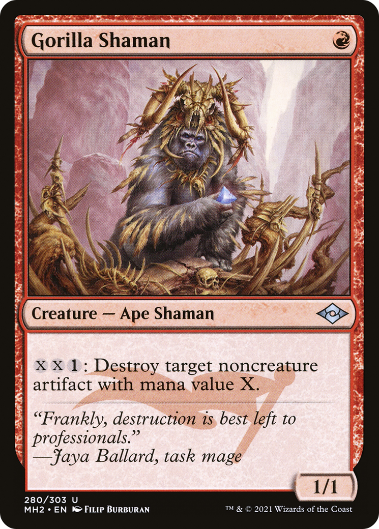 Gorilla Shaman (MH2-280) - Modern Horizons 2 Etched Foil | Grognard Games