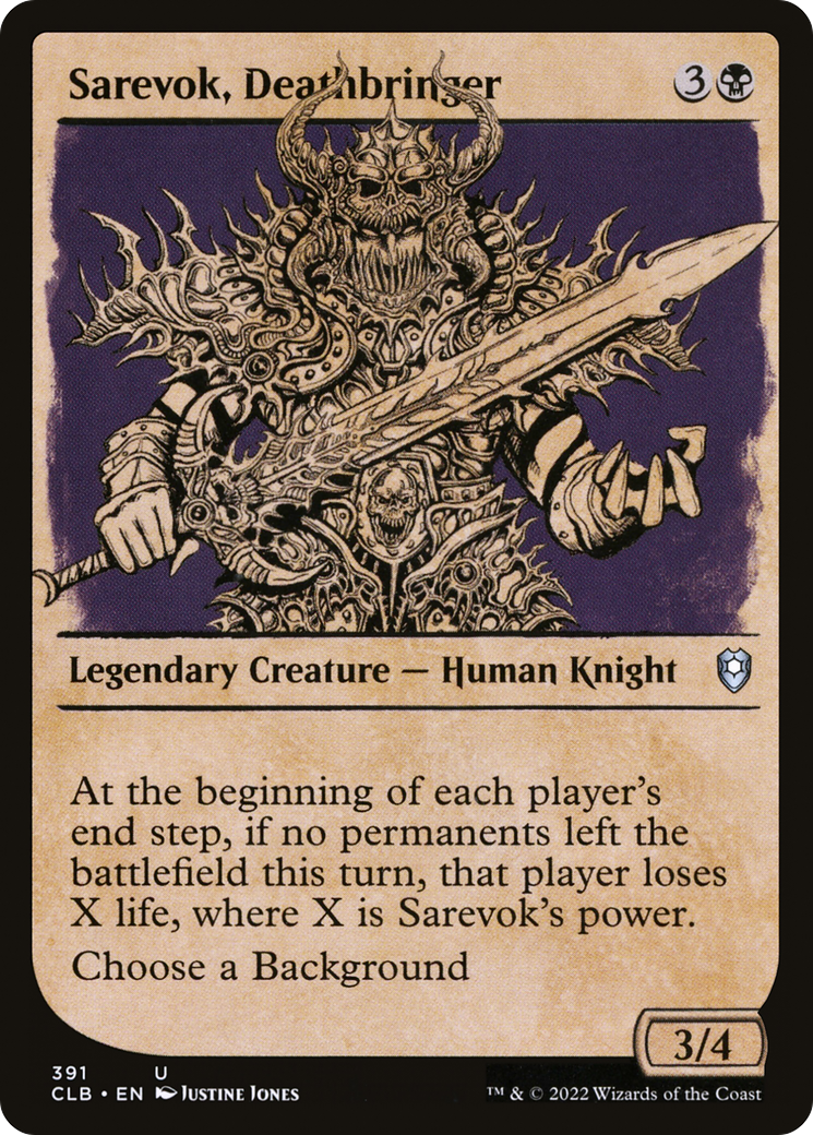 Sarevok, Deathbringer (Showcase) [Commander Legends: Battle for Baldur's Gate] | Grognard Games