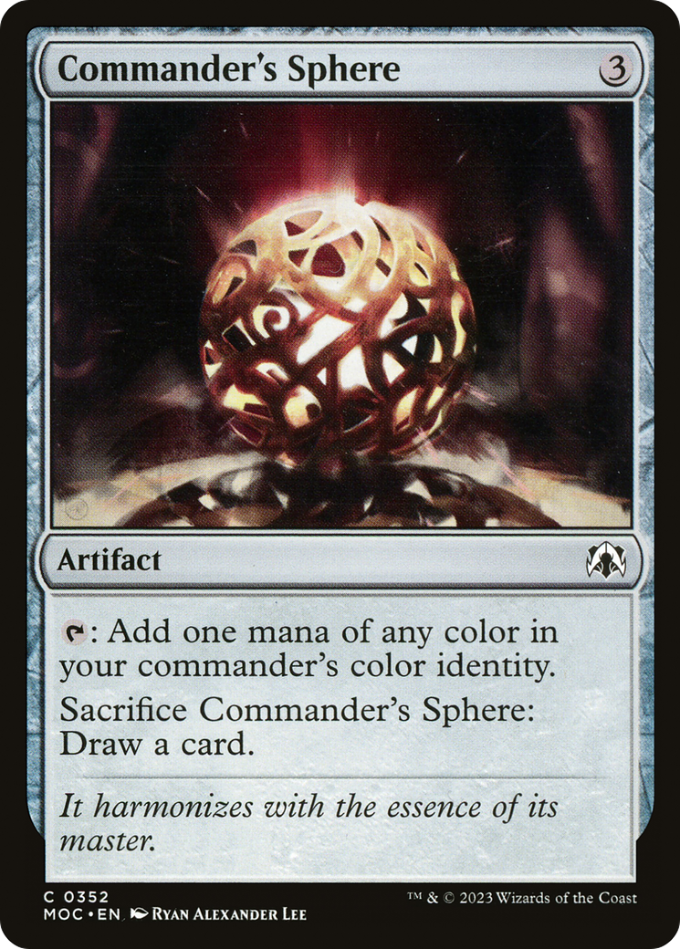 Commander's Sphere (MOC-352) - March of the Machine Commander | Grognard Games
