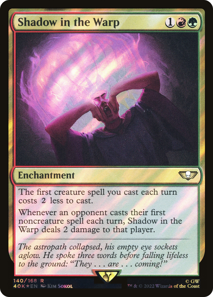Shadow in the Warp (Surge Foil) [Universes Beyond: Warhammer 40,000] | Grognard Games