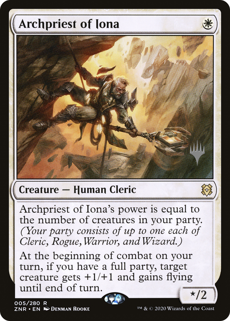 Archpriest of Iona (Promo Pack) [Zendikar Rising Promos] | Grognard Games