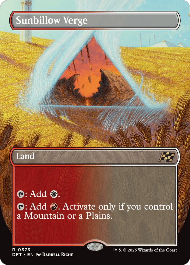 Sunbillow Verge (DFT-373) - Aetherdrift (Borderless) Foil | Grognard Games