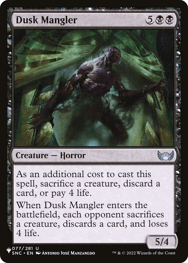 Dusk Mangler [The List] | Grognard Games