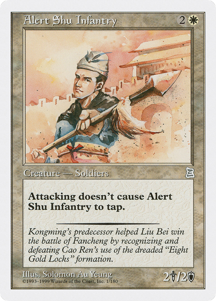 Alert Shu Infantry [Portal Three Kingdoms] | Grognard Games