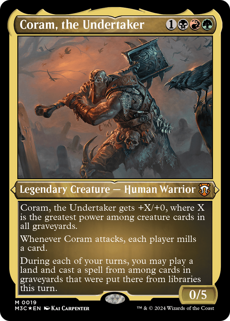 Coram, the Undertaker (Foil Etched) [Modern Horizons 3 Commander] | Grognard Games