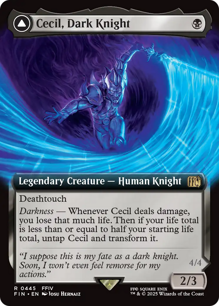 Cecil, Dark Knight // Cecil, Redeemed Paladin (Extended Art) [FINAL FANTASY] | Grognard Games