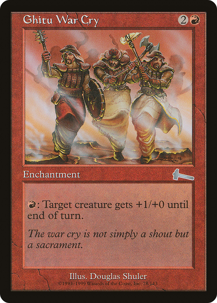 Ghitu War Cry [Urza's Legacy] | Grognard Games