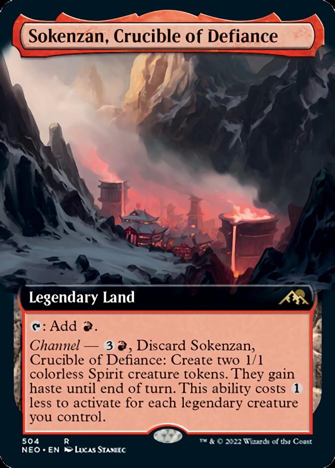 Sokenzan, Crucible of Defiance (Extended Art) [Kamigawa: Neon Dynasty] | Grognard Games