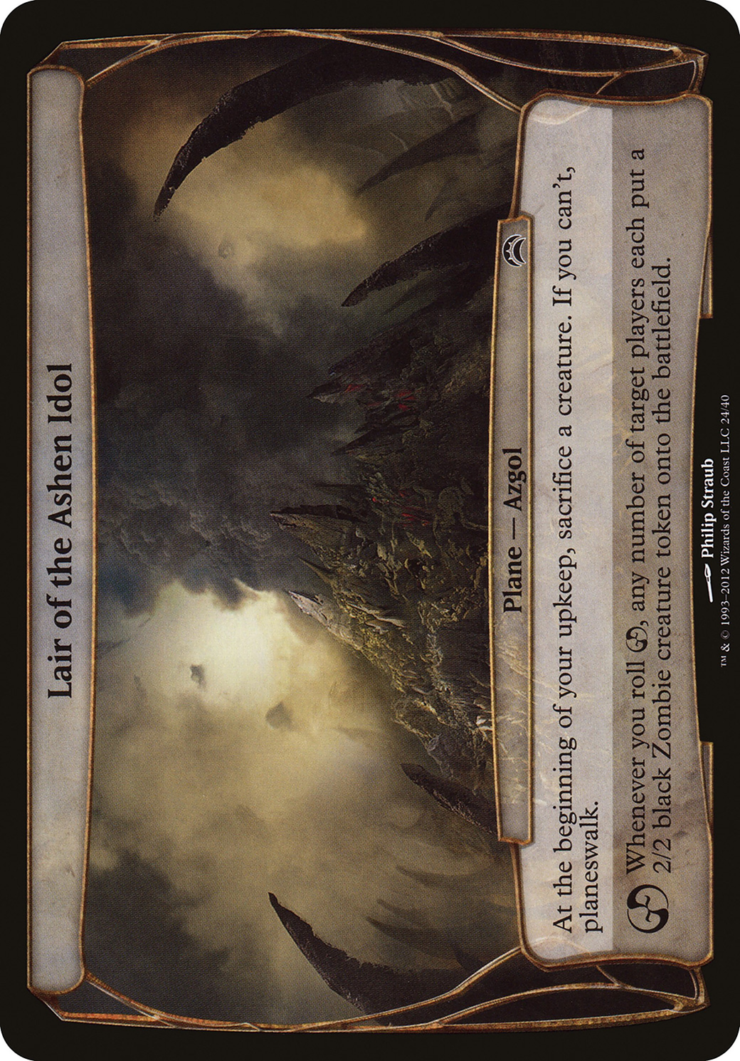 Lair of the Ashen Idol (OVER-024) - Planechase 2012 Planes Foil | Grognard Games
