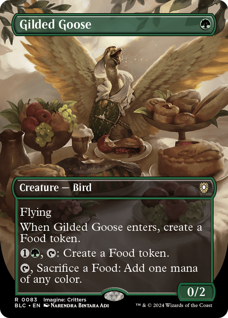 Gilded Goose (BLC-083) - Bloomburrow Commander (Borderless) | Grognard Games
