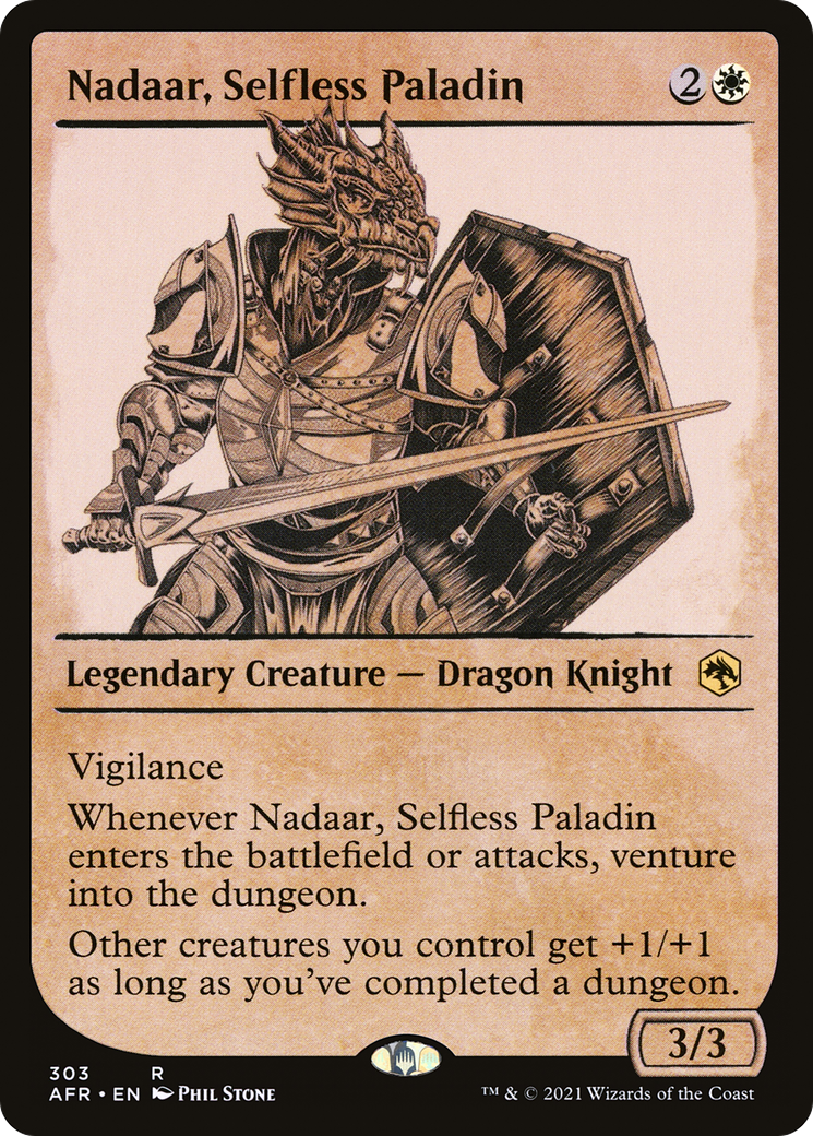 Nadaar, Selfless Paladin (Showcase) [Dungeons & Dragons: Adventures in the Forgotten Realms] | Grognard Games