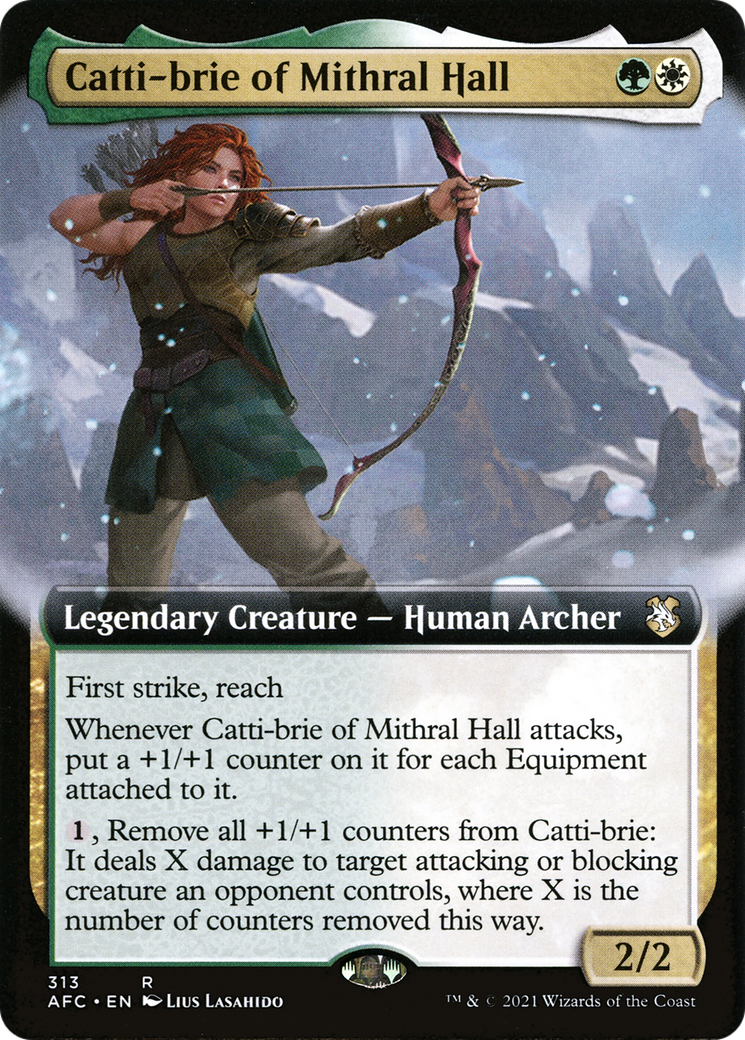 Catti-brie of Mithral Hall (Extended) [Dungeons & Dragons: Adventures in the Forgotten Realms Commander] | Grognard Games