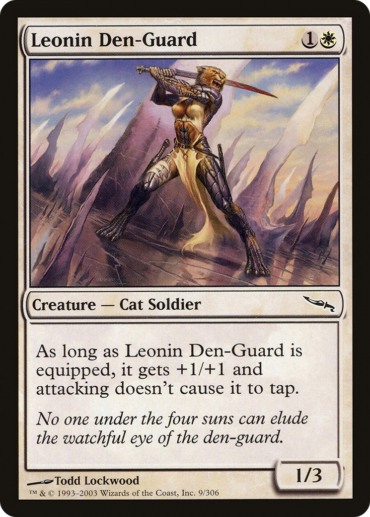 Leonin Den-Guard (MRD-009) - Mirrodin | Grognard Games