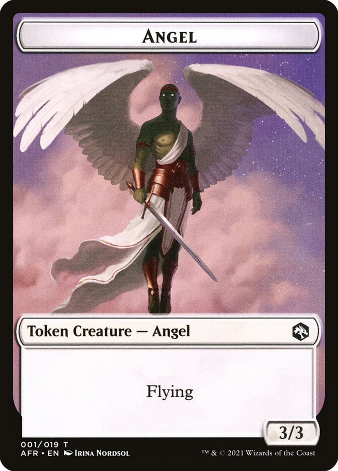 Angel // Dog Illusion Double-Sided Token [Dungeons & Dragons: Adventures in the Forgotten Realms Tokens] | Grognard Games