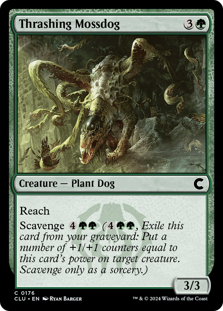 Thrashing Mossdog [Ravnica: Clue Edition] | Grognard Games