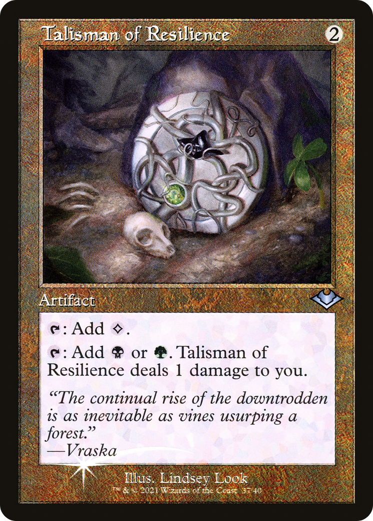 Talisman of Resilience (MH1-037) - Modern Horizons 1 Timeshifts Etched Foil | Grognard Games